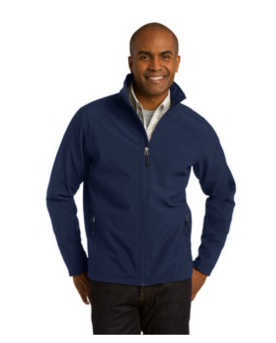 Men's  Port Authority Core Soft Shell Jacket in Navy Main Image